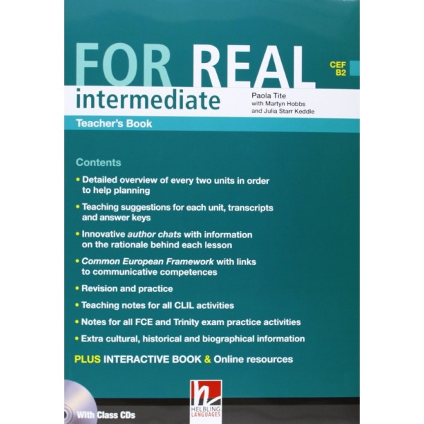 For Real Intermediate Teacher´s Book with Audio CDs & DVD-ROM