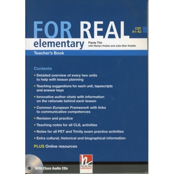 For Real Elementary Teacher´s Book  with  Audio CDs & DVD-ROM