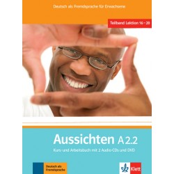 Aussichten A2.2 Kurs-/Arbeitsbuch mit 2 Audio-CDs und DVD