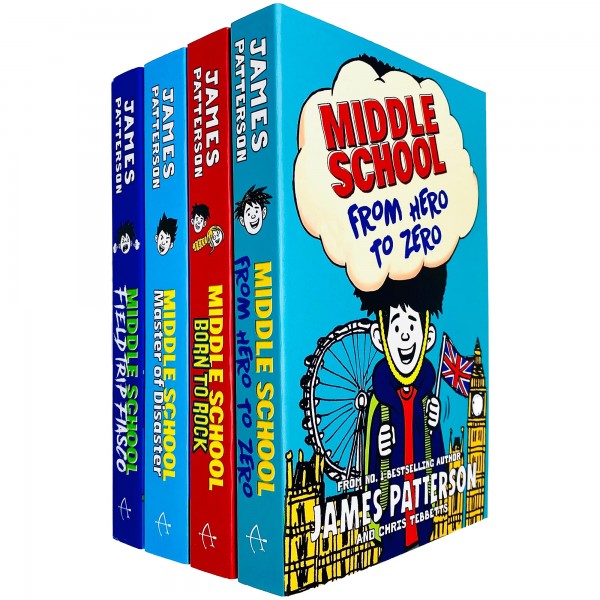 Middle School Series 4 Books Collection, James Patterson
