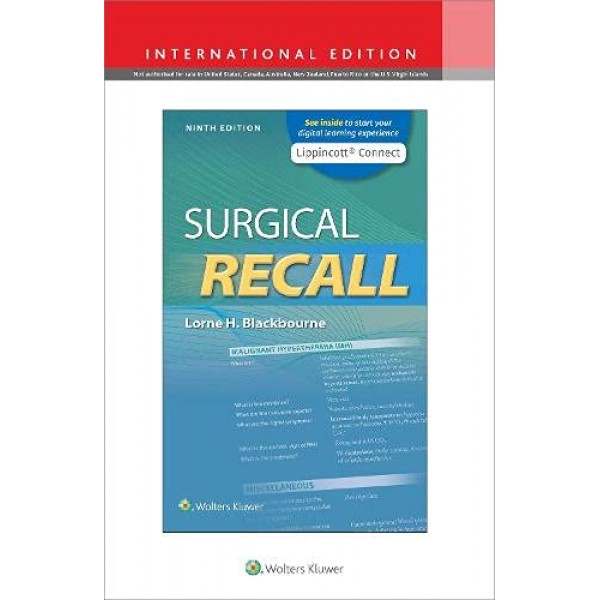 Surgical Recall 9th Edition, Lorne Blackbourne