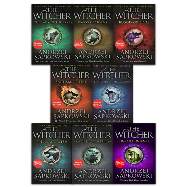 The Witcher Series 8 Books Collection, Andrzej Sapkowski