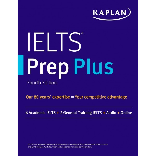 IELTS Prep Plus: 6 Academic IELTS + 2 General IELTS + Audio + Online