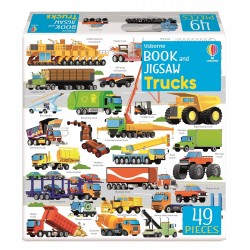 Usborne Book and Jigsaw Trucks